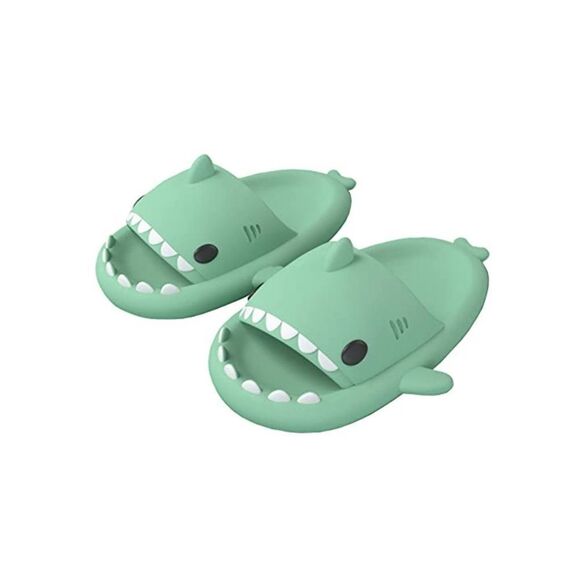 NWT Wool + Pepper Co. Kawaii Non-Slip Open Toe Shark Sandals - Picture 7 of 11